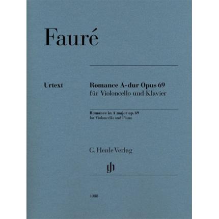 FAURÉ 福雷 A大调浪漫曲op. 69--为大提琴和钢琴而作 HN 1088