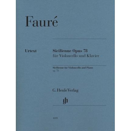  FAURÉ 福雷 西西里舞曲op. 78--为大提琴和钢琴而作 HN 1088