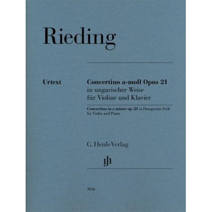 RIEDING  里丁 a小调匈牙利风格小协奏曲op. 21--为小提琴和钢琴而作 HN 1056