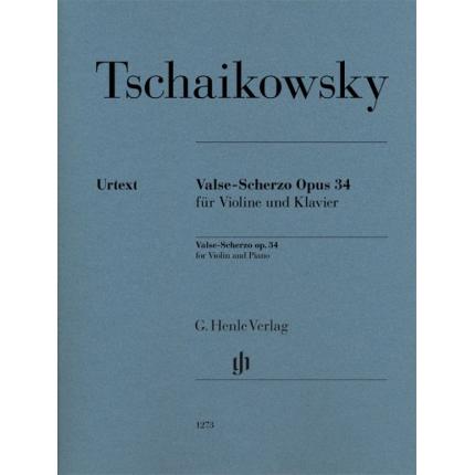  TCHAIKOVSKY 柴可夫斯基 诙谐圆舞曲op. 34--为小提琴和钢琴而作 HN 1273