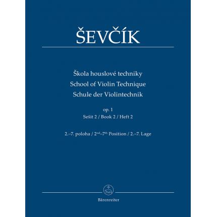  Ševcík 舍夫契克 小提琴技术教程op. 1 第二册 把位2-7 BA09553