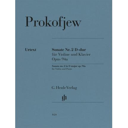 普罗科菲耶夫 D大调第2小提琴奏鸣曲 op. 94a HN 1624