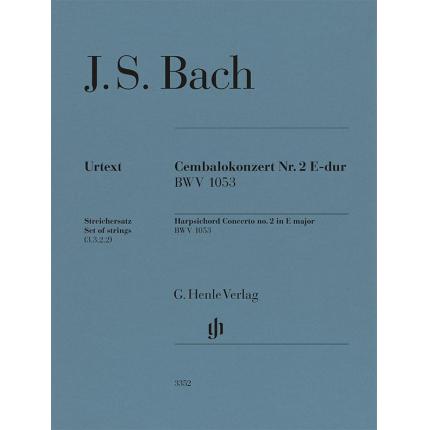  J S BACH巴赫  E大调第2羽管键琴协奏曲 BWV 1053 （弦乐声部套装）HN 3352
