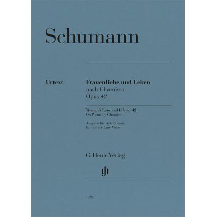  舒曼 妇女的爱与生活——基于夏米索的诗歌，为独唱与钢琴而作 op. 42（低音）HN 1679