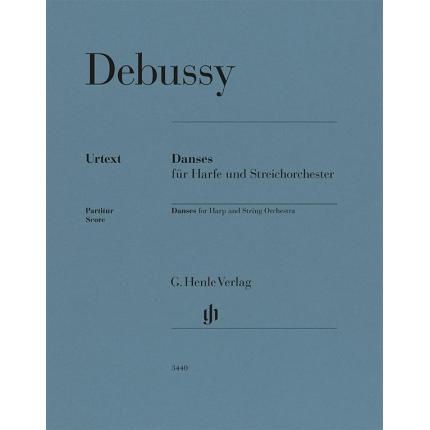  DEBUSSY  德彪西 舞曲--为竖琴与弦乐队而作（指挥总谱）HN 3440