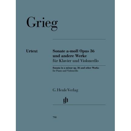  GRIEG 格里格 A小调奏鸣曲及其它作品--为钢琴和大提琴而作 HN 790 